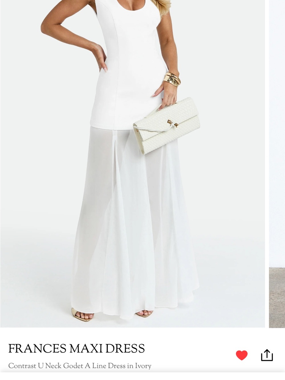 Ivory Maxi Skirt